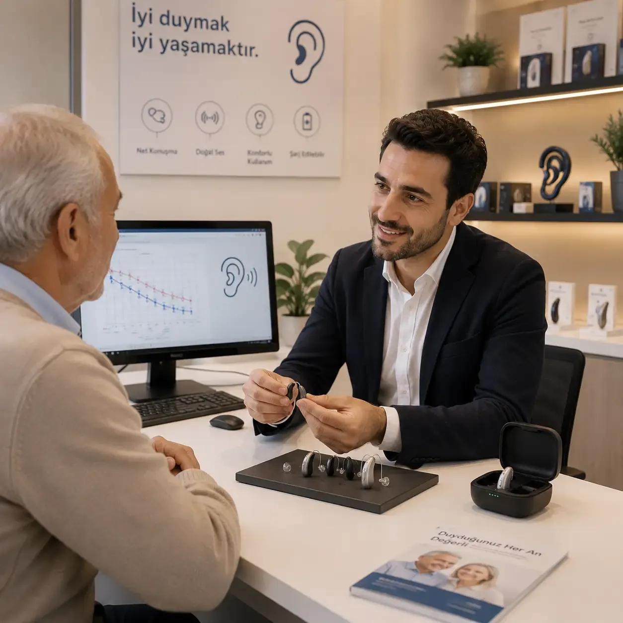 İşitme cihazı onarım ve bakım tezgâhı — Akyurt